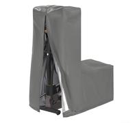 Funda protectora para elíptica, impermeable, a prueba de polvo, tela Oxford 420D, diseño plegable con bolsa de almacenamiento, varios tamaños, negro, gris, blanco, marrón (181 x 74 x 165 cm, gris)