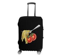 Funda protectora para equipaje de viaje con pasta espagueti, tomate, fideos italianos, lavable, antiarañazos, para equipaje, Estilo:, S