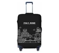 Funda Protectora para Equipaje de Viaje, diseño de Skyline Italy Rome con impresión a Doble Cara, se Adapta a Equipaje de 18 a 32 Pulgadas, Fundas para Equipaje para niños y Adultos, tamaño pequeño