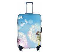 Funda protectora para equipaje, diseño de diente de león que sopla en el cielo, para viajes, negocios, vacaciones, se adapta al equipaje, multicolor, S(18"-21" Suitcase)