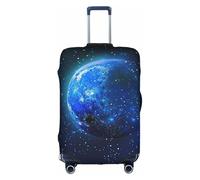 Funda protectora para equipaje, diseño de galaxia, cielo y luna, para viajes, negocios, vacaciones, se adapta al equipaje, multicolor, M(22"-24" Suitcase)
