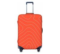 Funda protectora para equipaje, funda protectora para maleta, salmón, pescado, carne, suave, a la moda, para equipaje, Negro, L