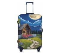 Funda Protectora para Equipaje Moonlit Cabin Garden, elástica, Lavable y antiarañazos, para Maletas de 18 a 32 Pulgadas XL (29 a 32 Pulgadas)