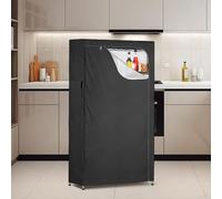 Funda protectora para estantes de alambre hecha de tela Oxford 210D, diseño resistente al polvo y al agua con práctica cremallera y bolsillos de almacenamiento adicionales (29.5 x 16.5 x 77.8 pulgadas