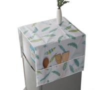 Funda protectora para frigorífico y lavadora - PEVA resistente al polvo, tela impermeable con compartimentos de almacenamiento para artículos esenciales de cocina (2)