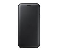 Funda protectora para Galaxy J7 Flip Wallet, Negro