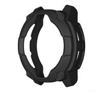 Funda protectora para Garmin para instinct 3 Solar 50mm, suave para TPU cubierta de bisel antiarañazos, carcasa de parachoques a prueba de golpes (negro)