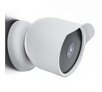 Funda protectora para Google Nest Cam exterior o interior (batería), funda de silicona suave, impermeable, a prueba de polvo, accesorios para cámara (blanco)