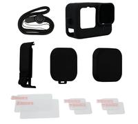 Funda Protectora para Gopro Hero 13 Black, Incluye Cubierta Lateral de Batería Protectores de Pantalla Tapa de Lente Cordón y Película Protectora de Lente