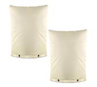 Funda protectora para grifo de invierno con tela Oxford 600D resistente a la intemperie, aislamiento térmico de algodón y película de aluminio, diseñada con agujeros de bloqueo disuasivos de robo para