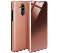 moex® Funda Protectora Fina Compatible con Huawei Mate 20 Lite | Cristal Tintado Transparente, Rose doré