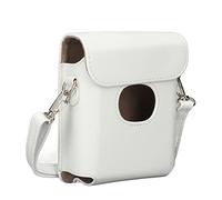 Funda Protectora para Impresora FujiFilm Instax Square Link Smartphone, Funda de Transporte Antiarañazos de Piel Sintética con Correa para el Hombro, Funda para Cámara Compacta (Blanco)