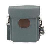 Funda Protectora para Impresora FujiFilm Instax Square Link Smartphone, Funda de Transporte Antiarañazos de Piel Sintética con Correa para el Hombro, Funda para Cámara Compacta (Verde Oscuro)