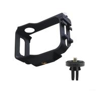 Funda protectora para Insta360 GO 3S para marco ultraligero con soporte de zapata fría anticaída ABS adaptador de trípode negro (negro)