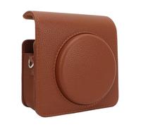 Funda Protectora para Instax Square SQ40, Bolso Vintage de Piel Sintética con Correa Ajustable Extraíble, Color Marrón