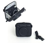 Funda protectora para Instax Wide EVO/SQ, funda rígida universal para cámara, protección contra arañazos y caídas, bolsa organizadora con correa ajustable para el hombro, Black, Funda protectora para