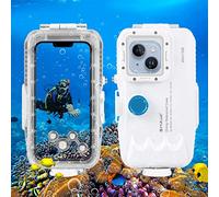 Funda Protectora para iPhone 14 13 12 Pro MAX Funda Buceo (40m/130ft), Funda Estanca Cubierta Teléfono Caso de inmersión (for Phone 14/14Pro/ 13/13Pro/ 12/12Pro)