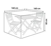 Funda protectora para juego de balcón (Ø x Al: 160 x 85 cm, Poliéster, 160 g/m², Negro)