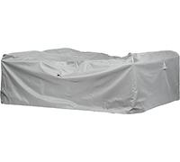 Funda protectora para juego de sofá de jardín rectangular / cuadrado | 255 x 255 x 80 cm | poliéster tejido Oxford 600D, color: gris