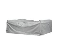Funda protectora para juego de sofá de jardín rectangular / cuadrado | 315 x 315 x 80 cm | poliéster tejido Oxford 600D, color: gris