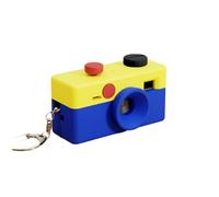 Funda protectora para Kodak para llavero CHARMERA para cámara digital de plástico a prueba de caídas, ajuste preciso para caja ciega 1987 Mini cámaras, Amarillo-azul, Funda protectora para Kodak para