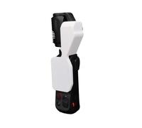 Funda Protectora para la Pantalla del Monitor y Cubierta Protectora para el Soporte panorámico e inclinable; Protector de Lente para el cardán con Abrazadera para Insta360 Luna Ultra, Blanco
