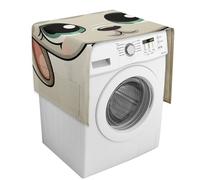 Funda protectora para lavadora de cordero con bolsillos de almacenamiento, para lavadora, secadora, 54.3 x 20.5 pulgadas, para refrigerador, cocina, decoración del hogar