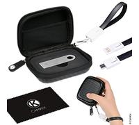 Funda protectora para Ledger Nano S Bitcoin / Billetera criptomoneda que incluye correa USB para transporte, alimentación y transferencia de datos - De nylon duradera con bolsillo de malla