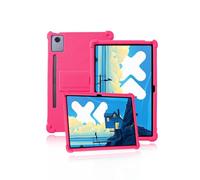 Funda protectora para Lenovo Idea Tab Pro 2025 de 12.7 pulgadas, funda de silicona suave para niños, compatible con Lenovo Idea Tab Pro, soporte ajustable (rosa)