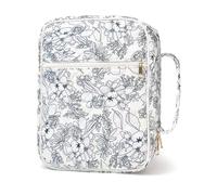 Funda protectora para libros con cremallera para mujer, a prueba de polvo, accesorio religioso decorativo, bolsa elegante con compartimentos de almacenamiento, f, Talla única
