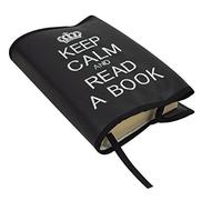 Funda protectora para libros de papel y agendas en ecopiel. Protege del deterioro, polvo y suciedad. Negro/blanco. 100% fabricado en españa.