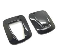 Funda Protectora para Llave Coche En Fibra De Carbono Negra Blanca Roja Amarilla Y Gris para Serie I3 I8 Funda Llave(Black)