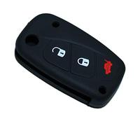 Funda Protectora para Llave de Coche con Mando de 3 Botones (Negro)