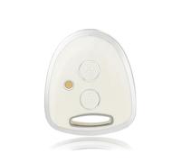 Funda Protectora para Llave De Coche para Grand para WIGO para Avanza para Daihatsu Y para Xenia 2 Botones(White Silver)