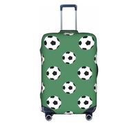 Funda protectora para maleta de viaje de fútbol, elástica, resistente a los arañazos, varios tamaños, White, M