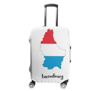 Funda Protectora para Maleta De Viaje Se Adapta A Maletas De 18 A 32 Pulgadas Diseño De Bandera De Luxemburgo Muy Elástica Lavable Tamaño S