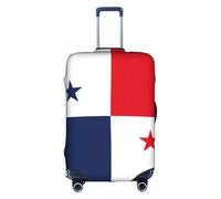 Funda protectora para maleta, diseño de bandera de Panamá, elástica, lavable, antiarañazos, ajuste de 45,7 a 81,3 cm, White, L