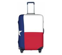 Funda protectora para maleta, diseño de bandera de Texas, de 45,7 a 81,3 cm, White, L