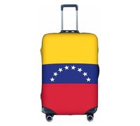 Funda protectora para maleta, diseño de bandera de Venezuela, elástica, lavable, antiarañazos, ajuste de 45,7 a 81,3 cm, White, XL