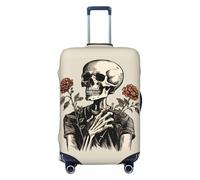 Funda protectora para maleta, diseño de calavera de fantasmas, antiarañazos, a prueba de polvo, se adapta a 22-24 pulgadas, multicolor, L