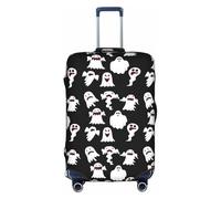 Funda protectora para maleta, diseño de fantasmas de 45,7 a 81,3 cm, color blanco, White, XL
