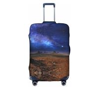 Funda protectora para maleta, diseño de nebulosa en el desierto, monumento, valle, paisaje, maleta, maleta, elástica, lavable, antiarañazos, ajuste de 45,7 a 81,3 cm, White, M
