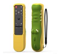 Funda protectora para mando a distancia, 21 x 12 x 5 cm, funda de silicona anticaída con diseño de cocodrilo para LG MR25GA con recortes precisos de botones
