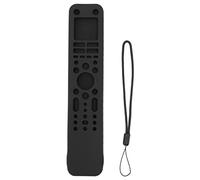 Funda Protectora para Mando a Distancia de Silicona, Suave, Duradera, Resistente a los Golpes, Antideslizante, con Correa de Mano para Accesorios de televisión RMF TX520P TX520E (Conjunto Negro)
