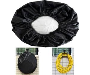 Funda protectora para manguera de jardín KUAINICE, 5/8 in. x 50-100ft, negro, impermeable, resistente a los rayos UV y al polvo