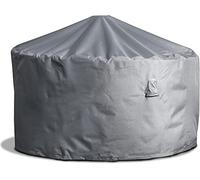 Funda protectora para mesa de jardín redonda | Ø 95 x 71 cm | Poliéster tejido Oxford 600D, color: gris