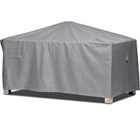 Funda protectora para mesa rectangular de jardín | 145 x 95 x 71 cm | Poliéster tejido Oxford 600D, color: gris
