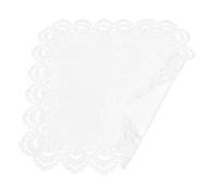 Funda Protectora para Microondas de Poliéster Borde de Encaje Decorativo | Resistente al Aceite, Diseño Moderno Nórdico Elegante, Adecuado para Electrodomésticos Pequeños y Cocina Organizada