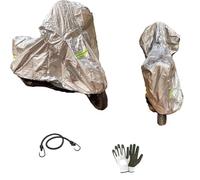 Funda protectora para moto scooter Maxiscooter; capota antiarañazos compatible con Sym Jet 4 R 50, talla L, 232 x 100 x 125 cm, cubierta impermeable de nailon, funda de 250 g, sol lluvia