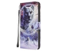 Funda protectora para Motorola Moto G15/G15 Power, 3D Art a prueba de golpes, piel sintética suave de alta calidad, absorción de golpes, con función atril, tarjetero, ranura para identificación, funda